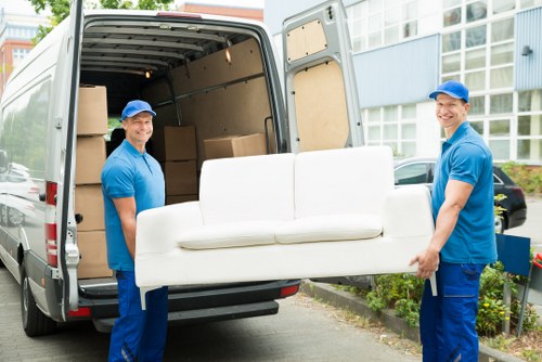 Man and van vehicle ready for a local move in Richmond