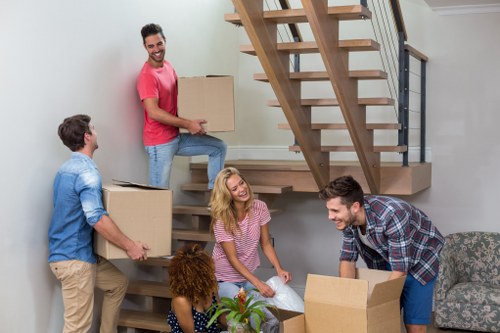 Commercial moving team planning a business relocation in Richmond