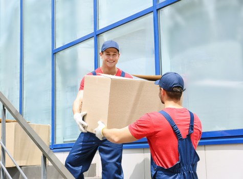 Residents using storage solutions in Richmond for household furniture and boxes