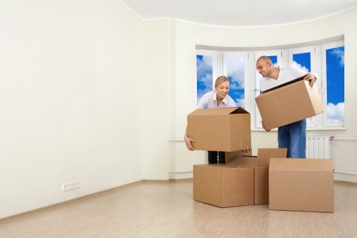 Moving van and team supporting a Richmond house move