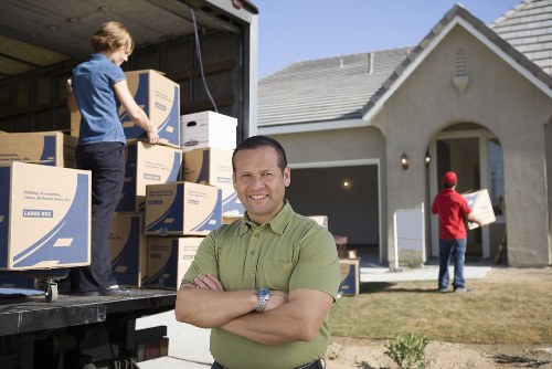 Professional team collecting furniture from a Richmond property