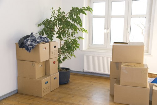 Local removals crew working in a Richmond flat with stairs and access challenges